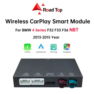 Para BMW Serie 4 F32 F33 F36 NBT Inalámbrico Carplay Android Auto Retrofit GPS NAVEGACIÓN Foto 1 de 4