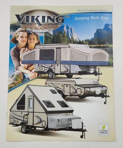 Wohnmobil Prospekt 2014 Viking Hybrid klappbar Campinganhänger Popup Zelt Camper - Bild 1 von 4