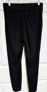 Vetta Hose Damen Medium schwarz hoher Bund Stretch Modal Ponte schmale Reißverschlusstasche - Bild 1 von 8