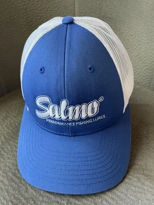 Salmo Performance Fishing Lures Blue Baseball Cap Hat Adjustable Richardson M/L - Picture 1 of 6