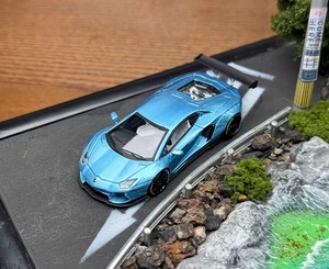 AL King 1:64 Ice Blue Aventador LP700 LBWK Sports Model Diecast Collect Car - Picture 1 of 4