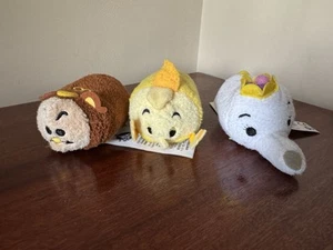 Disney Tsum Tsum Beauty & The Beast Lumiere Cogsworth Mrs Potts Plush Bundle - Picture 1 of 5