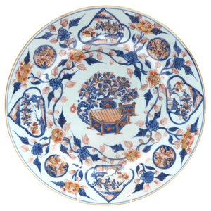 18th Century Kangxi Chinese Imari Export 14 Inch Diameter Charger - Picture 1 of 4