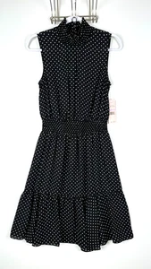❅� Vestido Nanette Lepore Clásico Para Mujer Talla 6 Lunares Negro Blanco Sin Mangas - Imagen 1 de 15