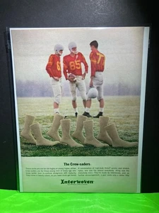 1963 THE CREW-SADERS Vintage Original Print Ad Rare 1963 Interwoven Socks - Picture 1 of 1