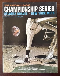 Programa NLCS New York Mets vs Atlanta Braves 1969 - anotado - Imagen 1 de 21