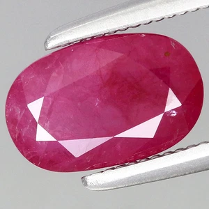 1.43ct t.w 8.3x5.2mm Cushion Natural Heated Red Ruby Gemstone, Tanzania - Picture 1 of 4