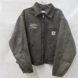 Vintage Carhartt Detroit Blanket Lined Work Jacket Made in USA Distressed J97 - Bild 1 von 10