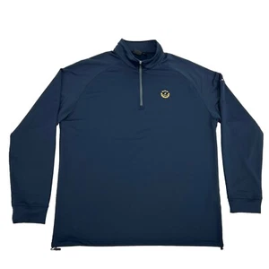 Dunning Golf Sweatshirt Men's XXL Blue 1/4 ZIp Robert Trent Jones Golf Club VA - Picture 1 of 10