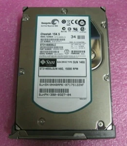 Sun 390-0327 146GB Scsi SIC 80pin 15K RPM ST3146855LC 540-6607 - S3605 - Afbeelding 1 van 3