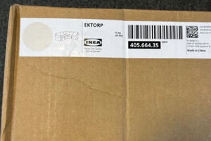 JUEGO DE FUNDAS NUEVAS IKEA EKTORP SOFÁ ESQUINERO 4 PLAZAS KILANDA BEIGE CLARO 405.664.35 - Imagen 1 de 3