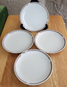 4 Vintage United Airlines 1. Klasse Noritake 5" Seite BROT BUTTERTELLER PL019 - Bild 1 von 6