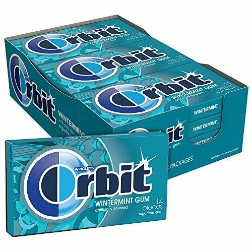 ORBIT Wintermint Sugar Free Chewing Gum, 14 Pieces, (12 Pack) - Image 1 of 1
