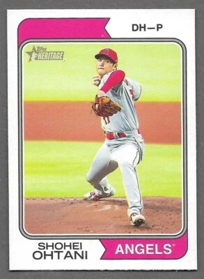 2023 Topps Heritage Angels SP NO TEAM NAME Lot SHOEI OHTANI - Image 1 of 4