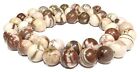 Boules de jaspe zèbre 8 mm perles à motifs cordon pierre précieuse F. Mala, chaîne