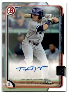 2015 Bowman Paper Prospect Retail Autographs Taylor Dugas Auto New York Yankees
