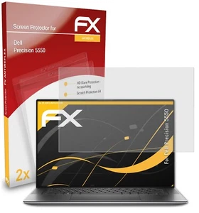 atFoliX 2x Screen Protector voor Dell Precision 5550 mat&schokbestendig - Afbeelding 1 van 9