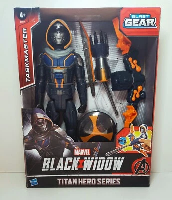 NOVO HASBRO MARVEL BLACK WIDOW TITAN HERO SERIES BLAST GEAR TASKMASTER E9671 - Imagem 1 de 4
