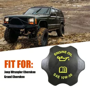 Engine Oil Filler Cap 4.0L For Jeep Wrangler Cherokee Grand Cherokee 53010654AA - Picture 1 of 12