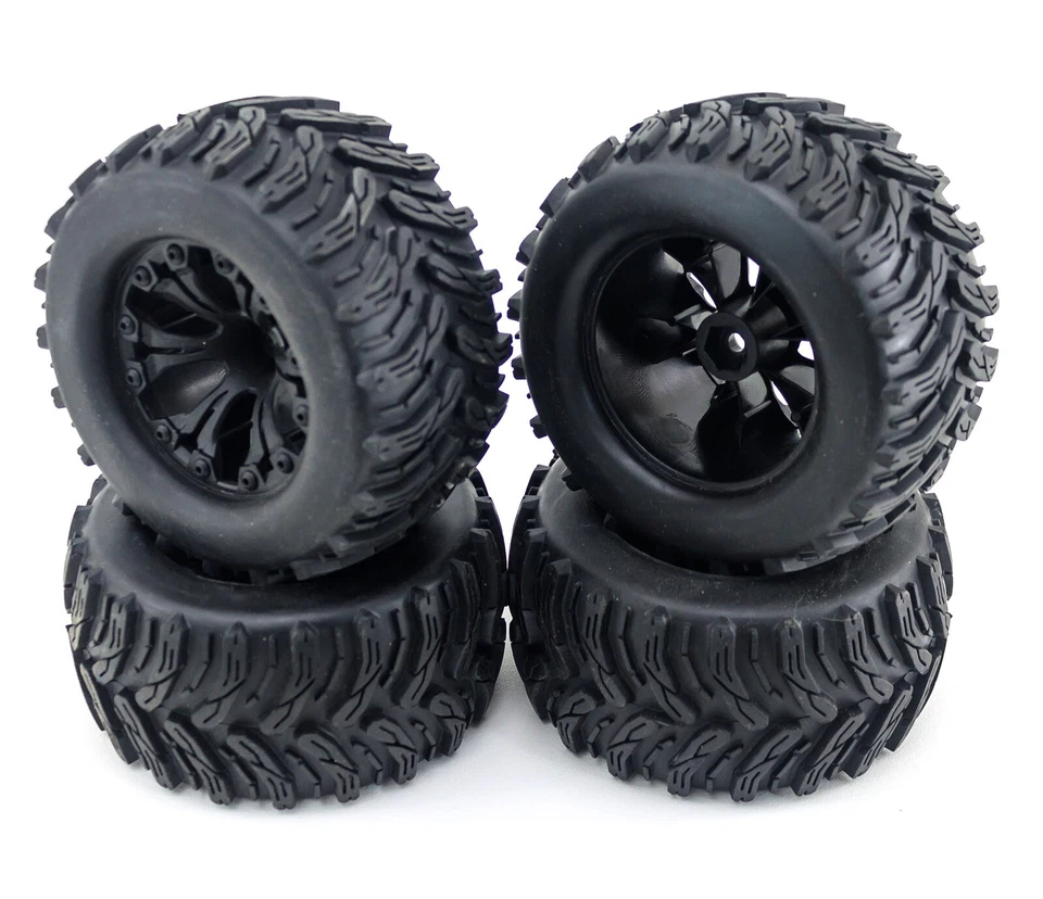 Redcat Dukono PRO Pre-Mounted 12mm 1/10 Scale Tire Wheels Set (4pc) 70121 - Image 1 of 3