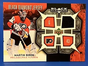 2007-08 Black Diamond Martin Biron Black Diamond Jersey Philadelphia Flyers - Picture 1 of 2