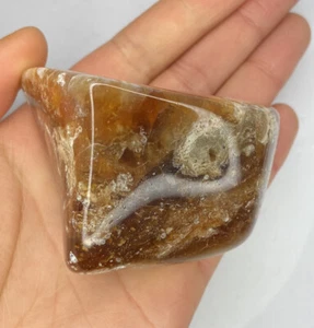 Brauner OPAL Trommelstein ( 162 gr) Brown Opal tumbled - Bild 1 von 4