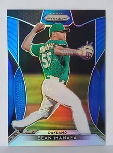 2019 Panini Prizm Blue Prizm #76 Sean Manaea Oakland Athletics - Picture 1 of 2