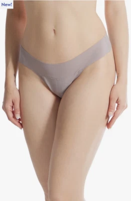 Tanga natural Hanky Panky Breathe nuevo sin etiquetas, gris noche, talla S Foto 1 de 2