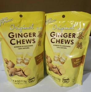 (2) Prince of Peace Original Ginger Chews 4 oz. each pack (Gluten-free) - Picture 1 of 2