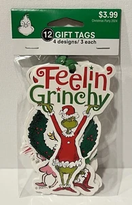 Dr. Seuss Christmas Holiday Gift Tags 12pc 4 Design (3 each) Multicolor NWT - Picture 1 of 12