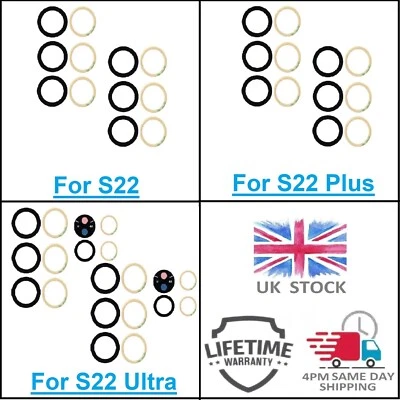For Samsung Galaxy S22 S22 Plus Ultra Camera Glass Lens Replacement Set