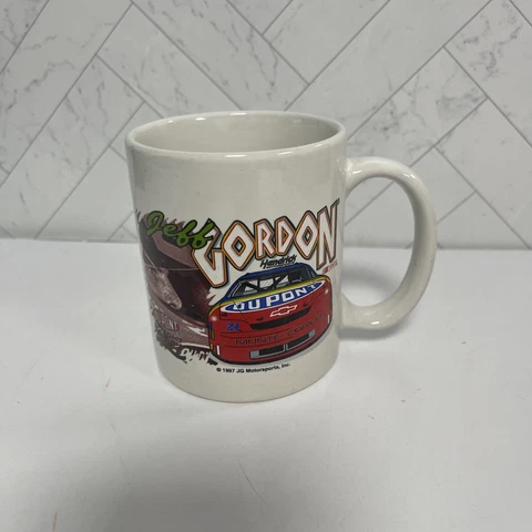 Jeff Gordon Vintage Nascar Coffee Mug 1997 JG Motorsports Inc Racing Classic 24 Cover