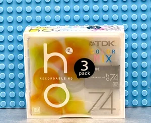 MD TDK HO YELLOW 74 BLANK MINI DISCS THREE PACK (3) (SEALED) - Picture 1 of 6
