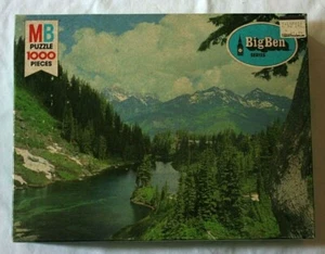 Vintage Big Ben Puzzle Jigsaw Milton Bradley 1000 Piece Sealed Mt Baker - Picture 1 of 2