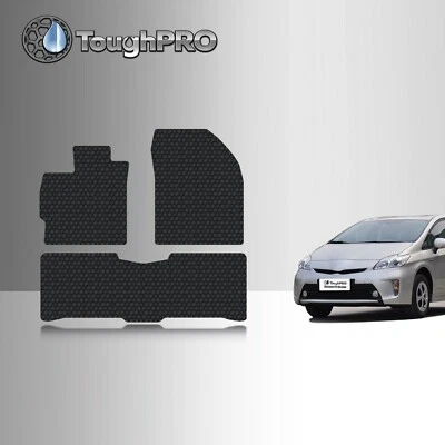 Alfombrillas ToughPRO negras para Toyota Prius para todo clima ajuste personalizado 2010-2015 Foto 1 de 4