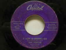 Hank Thompson: It Makes No Difference Now / Taking My Chances, 45 RPM. VG (B) 
