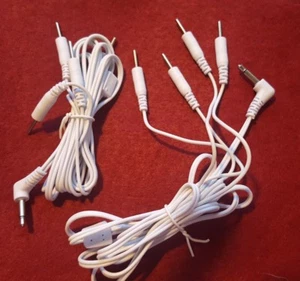 2 PCS Electrode Lead Wire Cables for Digital Massager TENS 3.5 mm with 4 pins - Picture 1 of 1