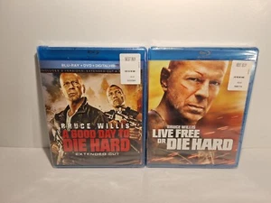 New Sealed: Live Free Or Die Hard & A Good Day To Die Hard Blu Ray Bundle - Picture 1 of 2