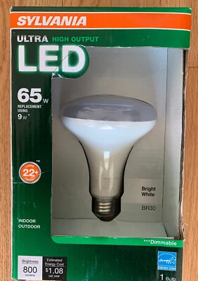 Silvania Ultra High Output LED 65w Bright White BR30 - Image 1 of 2