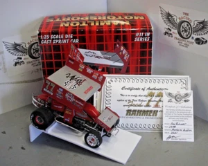1998 Fred Rahmer Manheim Auction 1/25 GMP Diecast Sprint Car Autographed - Picture 1 of 2