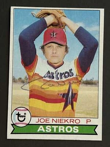 Joe Niekro Autograph Signed 1979 Topps Houston Astros - Picture 1 of 1