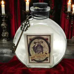 Rancio Murciélago Saliva Halloween Poción de Vidrio Botella Estante Mesa Decoración Llavero Dije - Imagen 1 de 7