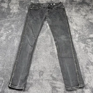 Pantalones de mezclilla elásticos negros ajustados talla 30 JS566052 “Miss Me”. Gently Loved & Wash - Imagen 1 de 11