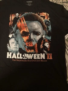 MICHAEL MYERS XL Extra Large Halloween II Schwarz Herren T-Shirt 100% Baumwolle Neu - Bild 1 von 2