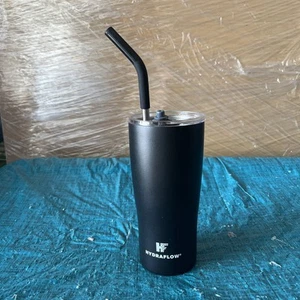 Vaso Hydraflow 20 oz acero inoxidable/con pajita de metal - Imagen 1 de 4