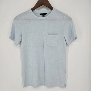 T-shirt Banana Republic blu manica corta maglia tasca XS - Foto 1 di 6