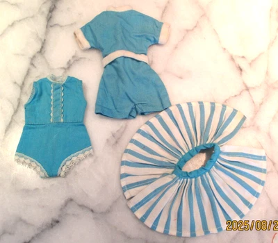 2 - Muñecas Tammy & Pepper Vintage Trajes Originales IDEAL Azul Blanco Foto 1 de 2