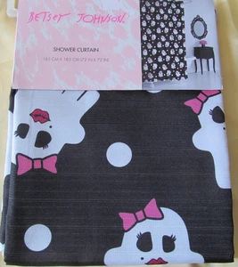 Linda cortina de ducha Betsey Johnson Halloween Sassy Ghosts So Boo tamaño 72x72 - Imagen 1 de 5