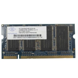 Nanya Nt256D64Sh8C0Gn-6K256MB 333MHz 256MB DDR DDR1 SO-DIMM RAM Module - Picture 1 of 1