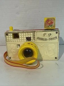 Macchina fotografica vintage Fisher-Price #784 Picture Story 1967 - legno con accenti di plastica - Foto 1 di 24
